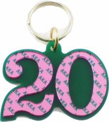 View Buying Options For The Alpha Kappa Alpha Color Mirror Line #20 Keychain