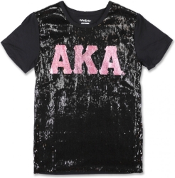 View Buying Options For The Big Boy Alpha Kappa Alpha Divine 9 S3 Ladies Sequins Tee