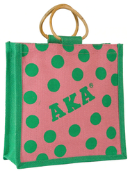 View Buying Options For The Alpha Kappa Alpha Polka Dot Mini Jute Gift Bag