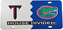 View Buying Options For The Troy + Florida House Divided Split License Plate Tag