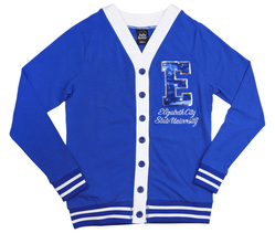 View Buying Options For The Big Boy Headgear Elizabeth City State Vikings S7 Sequin Letter Womens Cardigan