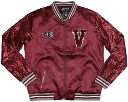 View Buying Options For The Big Boy Virginia Union Panthers Ladies Sequins Satin Jacket