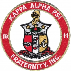 View Buying Options For The Kappa Alpha Psi Fraternity Inc. Round Cut-Out Iron-On Patch