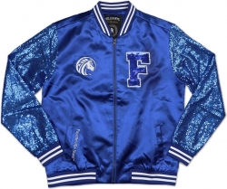 View Buying Options For The Big Boy Fayetteville State Broncos Ladies Sequins Satin Jacket