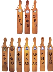 View Buying Options For The Greek Or Masonic Traditional Wood Paddle [Brown - 22" x 3.5"]