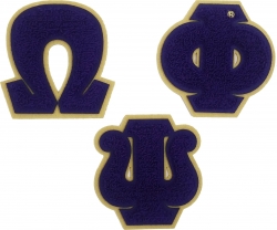 View Buying Options For The Omega Psi Phi Chenille Sew-On Patch Set