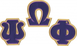 View Buying Options For The Omega Psi Phi Twill Letter Iron-On Patch Set