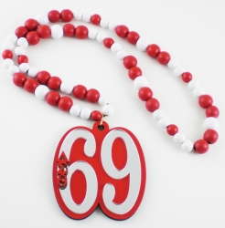 View Buying Options For The Delta Sigma Theta Wood Color Bead Tiki Line #69 Medallion