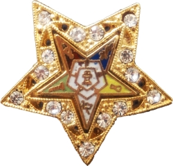 View Buying Options For The Order of the Eastern Star w/ Stones Lapel Pin