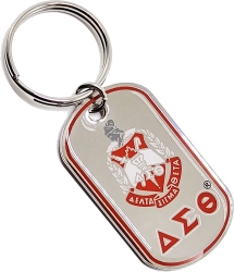 View Buying Options For The Delta Sigma Theta Epoxy Coated Double Sided Dog Tag Key Ring