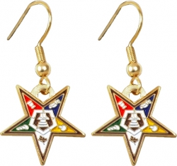 View Buying Options For The Eastern Star Symbol Cut-Out Ladies Earrings