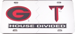 View Buying Options For The Georgia + Troy House Divided Split License Plate Tag
