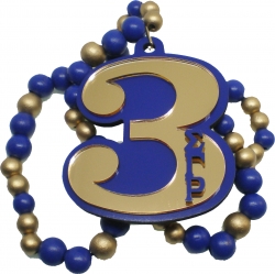 View Buying Options For The Sigma Gamma Rho Wood Color Bead Tiki Line #3 Medallion
