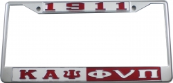 View Buying Options For The Kappa Alpha Psi 1911 Phi Nu Pi Split License Plate Frame