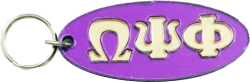 View Buying Options For The Omega Psi Phi Oval Keyring Mirror Key Chain