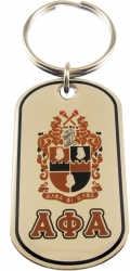 View Buying Options For The Alpha Phi Alpha Epoxy Coated Double Sided Dog Tag Key Ring