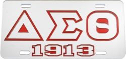View Buying Options For The Delta Sigma Theta 1913 Outline Mirror License Plate