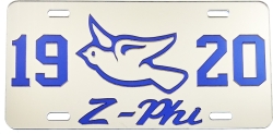 View Buying Options For The Zeta Phi Beta 1920 Dove Z-Phi Mirror License Plate
