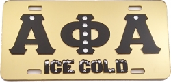 View Buying Options For The Alpha Phi Alpha Ice Cold Pearls Mirror License Plate