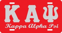 View Buying Options For The Kappa Alpha Psi Script Mirror License Plate