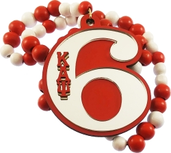 View Buying Options For The Kappa Alpha Psi Wood Color Bead Tiki Line #6 Medallion