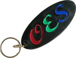 View Buying Options For The Eastern Star Oval Keyring Mirror Key Chain