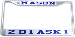 View Buying Options For The Mason 2B1 ASK1 License Plate Frame