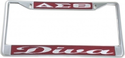 View Buying Options For The Delta Sigma Theta Diva License Plate Frame