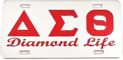 View Buying Options For The Delta Sigma Theta Diamond Life Mirror License Plate