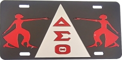 View Buying Options For The Delta Sigma Theta Ladies of Fortitude Triangle Mirror License Plate
