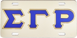 View Buying Options For The Sigma Gamma Rho Outline Mirror License Plate