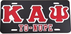 View Buying Options For The Kappa Alpha Psi Yo-Nupe Outline Mirror License Plate