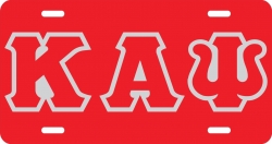 View Buying Options For The Kappa Alpha Psi Outline Mirror License Plate