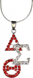 View Buying Options For The Delta Sigma Theta Overlap Letters Pendant with Necklace