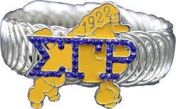 View Buying Options For The Sigma Gamma Rho Poodle Crystal Stretchy Bracelet