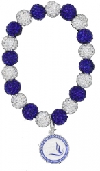 View Buying Options For The Zeta Phi Beta Crest Stone Bead Bracelet