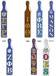 View Buying Options For The Greek Or Masonic Printed Symbol Crest Wood Paddle [Brown - 22" x 3.5" x 0.75"]