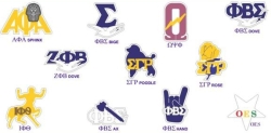 View Buying Options For The Omega Psi Phi Reflective Decal Symbol Sticker