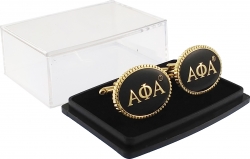 View Buying Options For The Alpha Phi Alpha Oval Mens Cufflinks