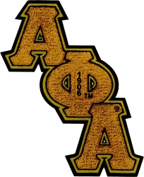 View Buying Options For The Alpha Phi Alpha Diagonal Connected Chenille Sew-On Patch