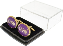 View Buying Options For The Omega Psi Phi Oval Cuff Links