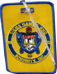 View Buying Options For The Sigma Gamma Rho Sorority, Inc. Round Crest Luggage Tag