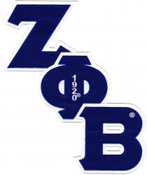 View Buying Options For The Zeta Phi Beta Diagonal Twill Iron-On Patch