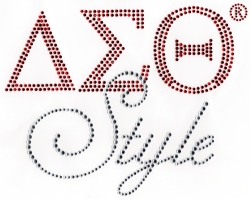 View Buying Options For The Delta Sigma Theta Style Rhinestone Heat Transfer