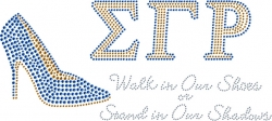 View Buying Options For The Sigma Gamma Rho High Heel Studstone Heat Transfer