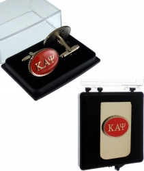 View Buying Options For The Kappa Alpha Psi Oval Medallion Mens Cufflinks & Money Clip Set