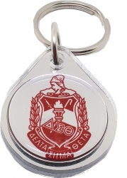 View Buying Options For The Delta Sigma Theta Domed Crest Key Chain