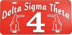 View Buying Options For The Delta Sigma Theta Printed Line #4 License Plate