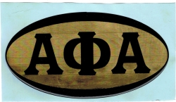View Buying Options For The Alpha Phi Alpha Domed Decal Sticker