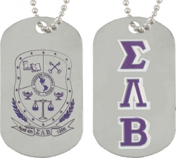 View Buying Options For The Sigma Lambda Beta Double Sided Dog Tag
